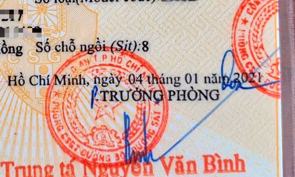 Cà vẹt ôtô bị sai tiếng Anh: Lãnh đạo Cục Cảnh sát giao thông nói gì?