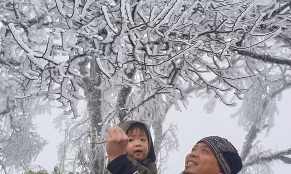 Du khách ngủ ở ôtô khi lên Mẫu Sơn ngắm băng giá