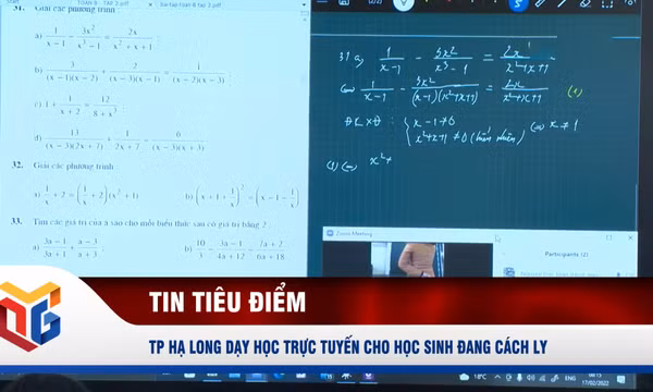 TP Hạ Long dạy học trực tuyến cho học sinh đang cách ly