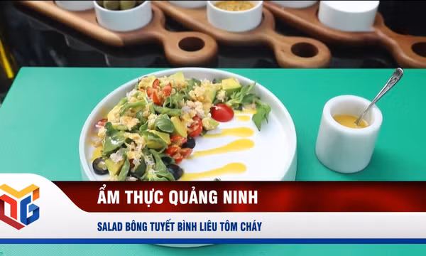 Salad bông tuyết Bình Liêu tôm cháy