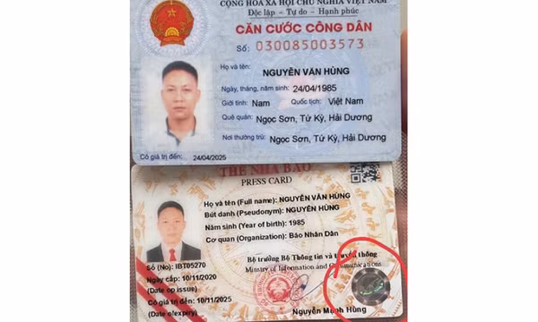 Phát hiện đối tượng mạo danh phóng viên xin xử lý vi phạm giao thông