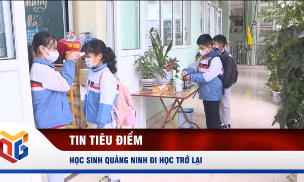 Học sinh Quảng Ninh đi học trở lại