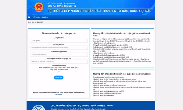 Ra mắt website chống tin nhắn, cuộc gọi rác