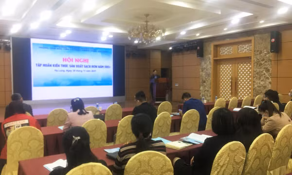 Tập huấn nâng cao kiến thức về sản xuất sạch hơn năm 2021