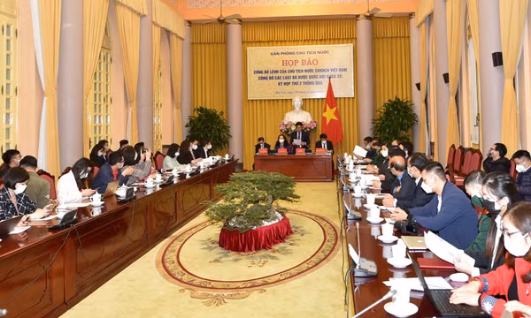 Công bố Lệnh của Chủ tịch nước về 2 luật vừa được Quốc hội thông qua