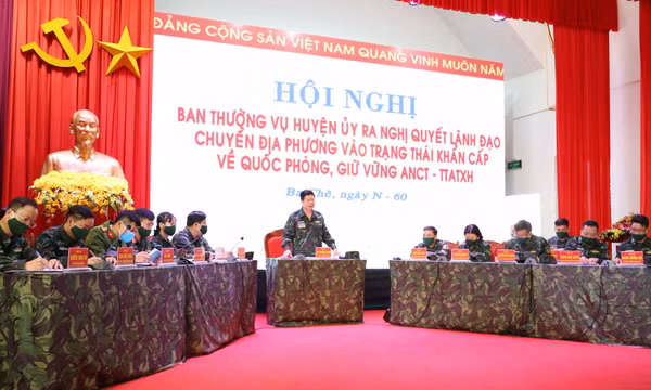 Huyện Ba Chẽ khai mạc diễn tập khu vực phòng thủ năm 2021