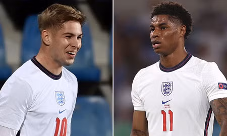 Rashford rút lui khỏi ĐT Anh, Smith Rowe lần đầu lên tuyển