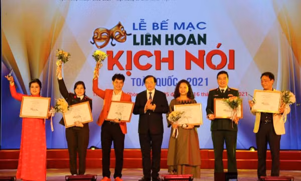 6 vở diễn được trao huy chương vàng tại Liên hoan Kịch nói toàn quốc năm 2021