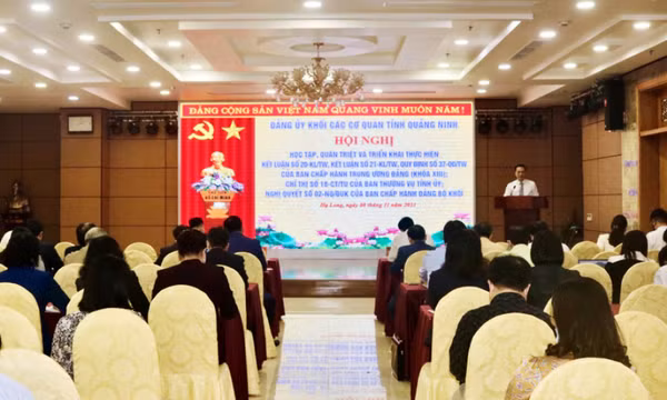 Đảng ủy Khối Các cơ quan tỉnh: Học tập, quán triệt, triển khai các nghị quyết, chỉ thị, kết luận