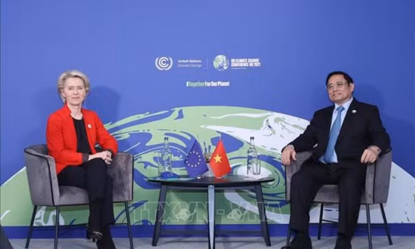 Thủ tướng Phạm Minh Chính tiếp xúc song phương nhân dịp dự Hội nghị COP26
