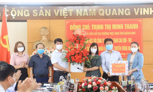 Phó Bí thư Tỉnh ủy Trịnh Thị Minh Thanh thăm, làm việc tại Công ty CP Than Cao Sơn