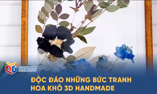 Độc đáo những bức tranh hoa khô 3D handmade