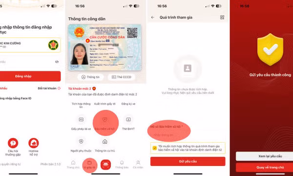Ba bước tích hợp bảo hiểm xã hội vào VNeID