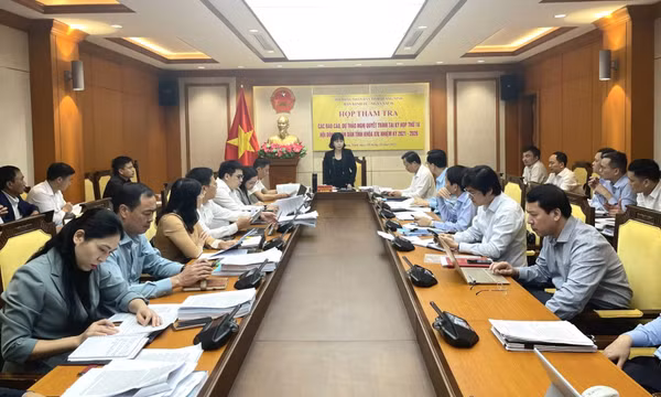 Ban Kinh tế - Ngân sách HĐND tỉnh họp thẩm tra các tờ trình dự thảo nghị quyết