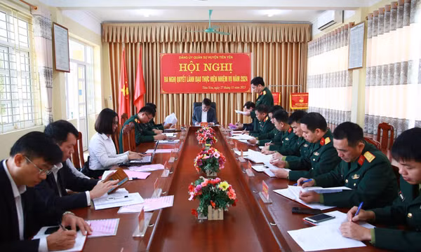 Đảng ủy Quân sự huyện Tiên Yên ra nghị quyết lãnh đạo thực hiện nhiệm vụ năm 2024