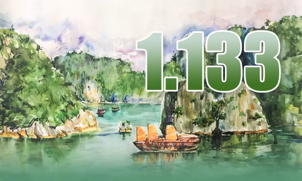 1.133 - là số lượng đảo đá vôi trong khu vực Di sản thiên nhiên thế giới Vịnh Hạ Long - quần đảo Cát Bà