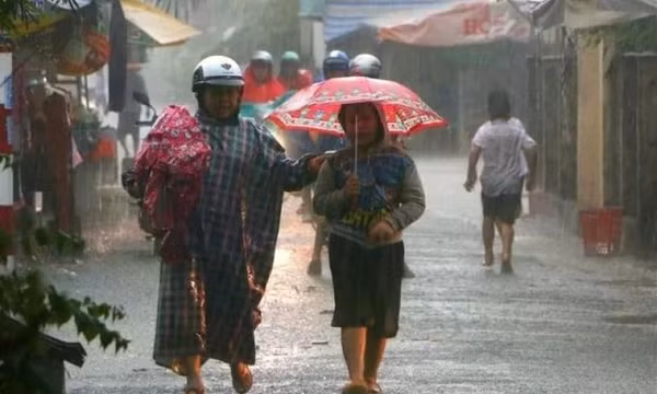 Không khí lạnh di chuyển xuống phía Nam, các khu vực trên cả nước có mưa