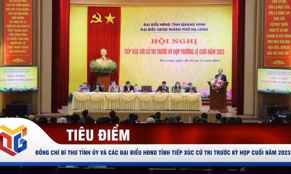 Đồng chí Bí thư Tỉnh ủy và các đại biểu HĐND tỉnh tiếp xúc cử tri trước Kỳ họp cuối năm 2023