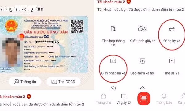 Khi nào được sử dụng VneID thay cho bằng lái xe, giấy tờ xe?