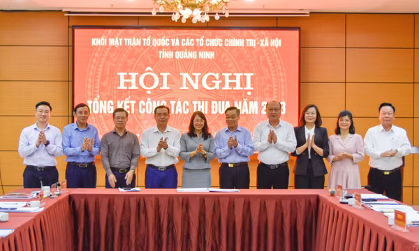 Khối thi đua MTTQ và các tổ chức CT-XH tỉnh tổng kết công tác thi đua năm 2023