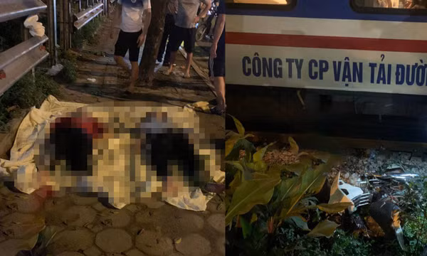 Băng qua đường tàu lúc chập tối, 2 người phụ nữ thương vong