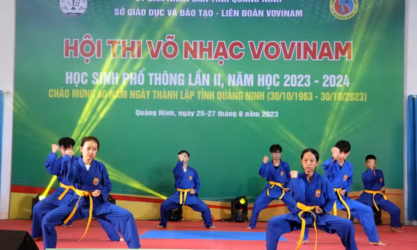 Khai mạc hội thi Võ nhạc Vovinam Quảng Ninh lần 2 năm 2023