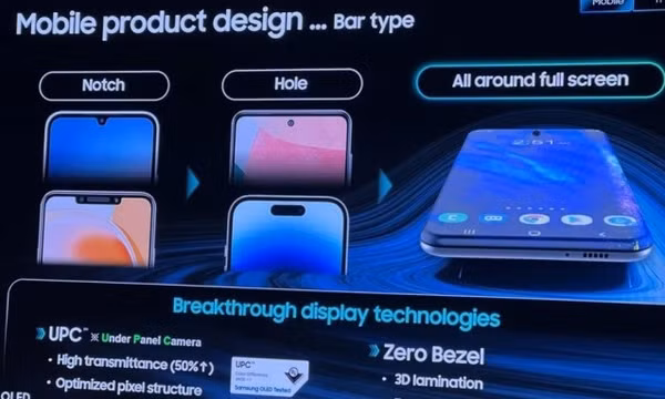 Samsung sẽ phát triển màn hình không viền cho iPhone
