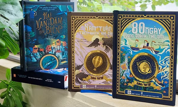 Tái bản bộ ba tác phẩm kinh điển của Jules Verne trong diện mạo mới