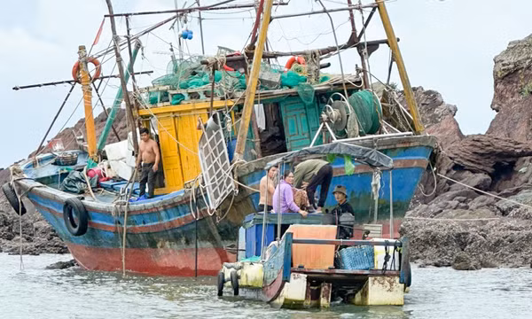 Đồn biên phòng Cửa khẩu Cảng Vạn Gia cứu nạn ngư dân bị nạn trên biển