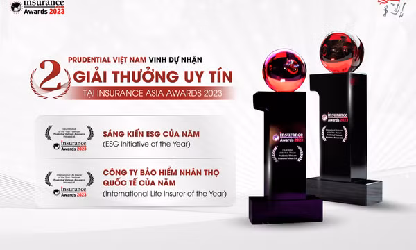 Cam kết kinh doanh có trách nhiệm, Prudential Việt Nam chinh phục giải thưởng kép tại Insurance Asia Awards 2023