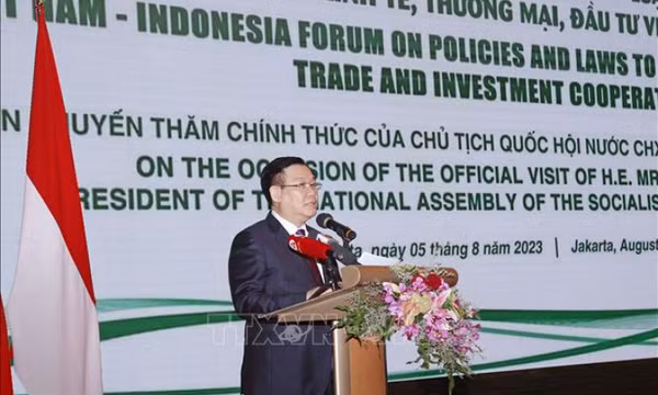 Diễn đàn chính sách, pháp luật thúc đẩy hợp tác kinh tế, thương mại và đầu tư Việt Nam - Indonesia