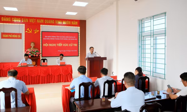 Đại biểu HĐND tỉnh tiếp xúc cử tri TP Móng Cái trước kỳ họp thường lệ cuối năm 2024