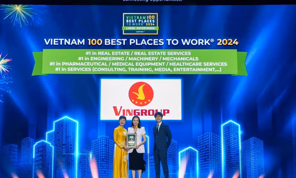 Vingroup vào top 10 Nơi làm việc tốt nhất Việt Nam năm 2024