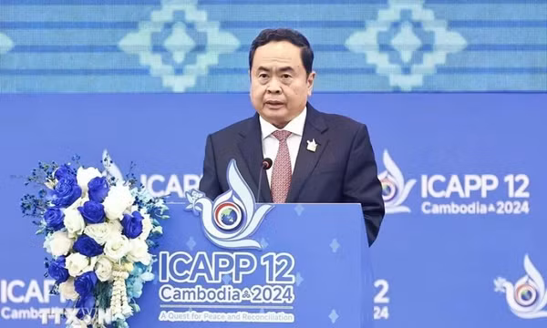 Chủ tịch Quốc hội Trần Thanh Mẫn phát biểu tại Hội nghị ICAPP 12