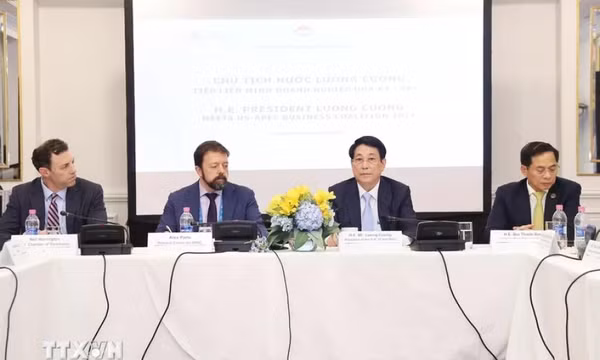 Chủ tịch nước Lương Cường tiếp Liên minh Doanh nghiệp Hoa Kỳ-APEC