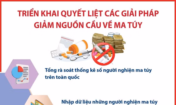 Triển khai quyết liệt các giải pháp giảm nguồn cầu về ma túy
