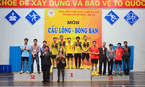 Kết thúc thi đấu môn cầu lông và bóng bàn