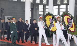 Các cơ quan Trung ương, bộ, ngành đến viếng nguyên Tổng Bí thư Đỗ Mười