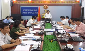 Ban Kinh tế - Ngân sách HĐND tỉnh họp thông qua các Báo cáo trình tại kỳ họp thứ 5, HĐND tỉnh