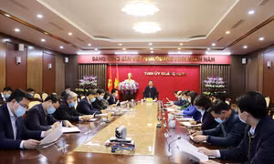 Họp Đoàn Đại biểu Đảng bộ tỉnh dự Đại hội Đại biểu toàn quốc lần thứ XIII của Đảng
