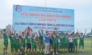Bế mạc giải bóng đá Đoàn khối các cơ quan tỉnh lần thứ X, năm 2016