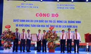 Công bố quyết định công nhận Khu du lịch quốc gia Trà Cổ