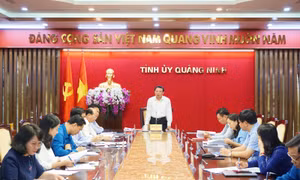 Giao ban các ban xây dựng Đảng, đơn vị trực thuộc Tỉnh ủy