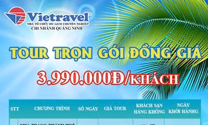 Tour trọn gói đồng giá