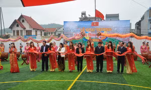 Khai trương khu vui chơi thể thao tại phường Giếng Đáy (TP Hạ Long)