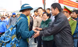 Các địa phương giao, nhận quân năm 2017