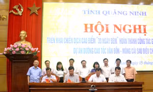 Thành lập Ban Chỉ đạo Chiến dịch "30 ngày đêm" hoàn thành GPMB cao tốc Vân Đồn - Móng Cái