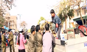 Ngày 17-1: 70 hộ tiểu thương đã thực hiện di chuyển hàng hóa ra khỏi chợ Trung tâm Hải Hà cũ