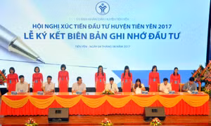 Gần 1.000 tỷ đồng được ký ghi nhớ đầu tư vào Tiên Yên