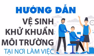 Hướng dẫn vệ sinh, khử khuẩn môi trường tại nơi làm việc